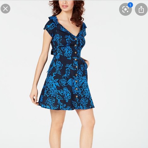 Free People A Thing Called Love Dress Blue - Picture 2 of 9